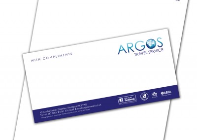 Argos Travel Service Stationery