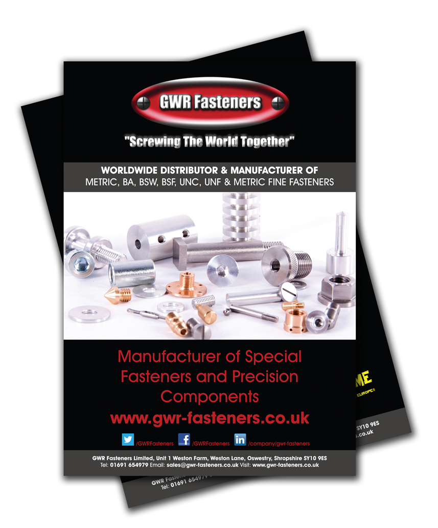 GWR Fasteners A5 Leaflets - Aqua Design Group, Graphics Design and Print