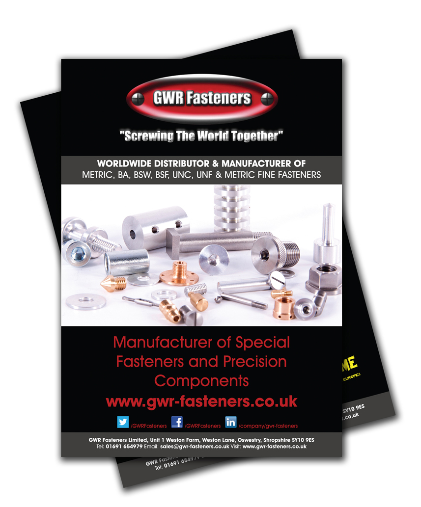 GWR Fasteners A5 Leaflets - Aqua Design Group