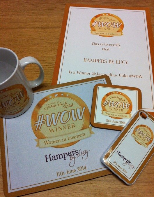 Jacqueline Gold #WOW Winners Promotional Items