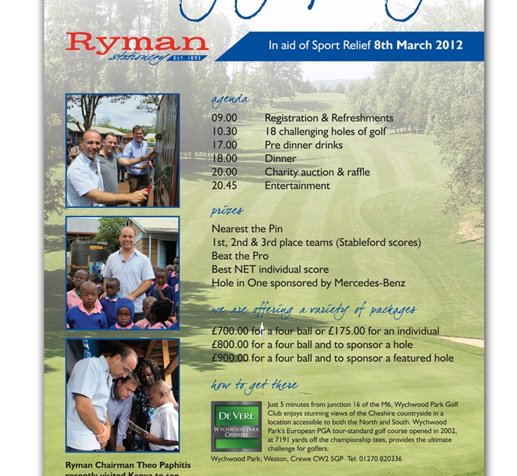 Ryman Stationery Sport Relief Charity Golf Day 2012