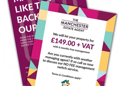 The Manchester Estate Agent A5 Leaflets