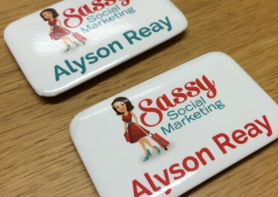 Sassy Social Marketing Name Badges