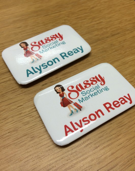 Sassy Social Marketing Name Badges