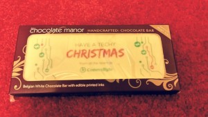 The Chocolate Manor Comms Byte Christmas Chocolate Bar