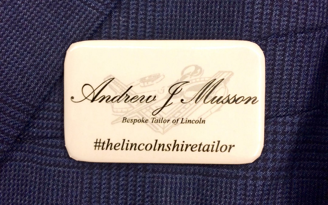 Andrew J Musson Ltd. The Lincolnshire Tailor Name Badge