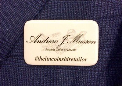 Andrew J Musson Ltd. The Lincolnshire Tailor Name Badge