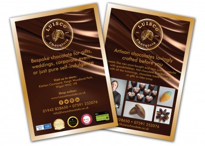 Luisco Chocolate A5 Leaflets