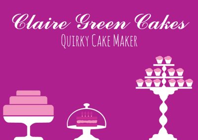 Claire Green Cakes Branding Design