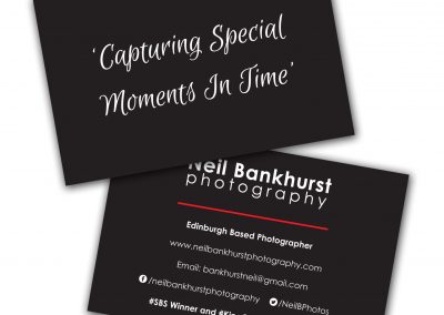 Neil Bankhurst Photography Business Cards