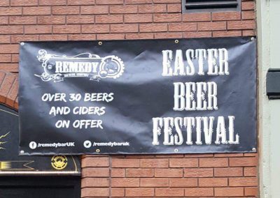 Remedy Bar & Brewhouse Easter Beer Festival PVC Banner