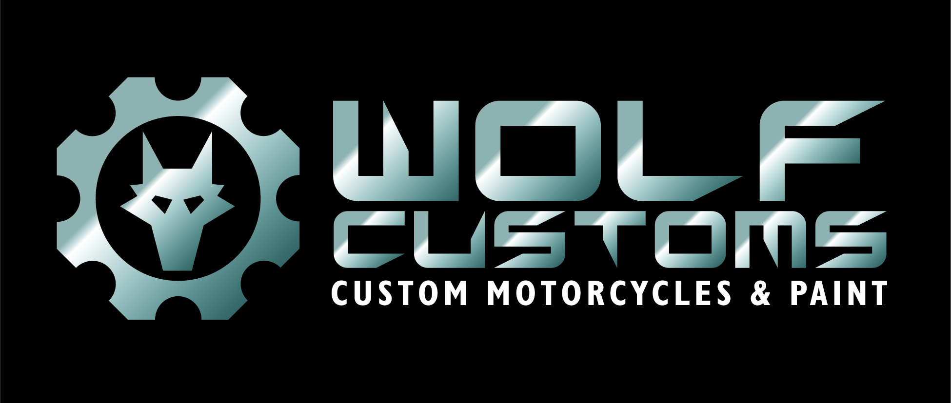 Wolf Customs New Logo Aqua Design Group Graphics Design and Print